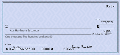 I printed a check and the information prints underneath the line. How ...