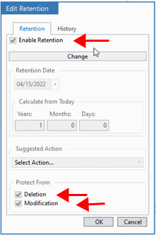Retention Opties Examples How do I change document retention setting?
