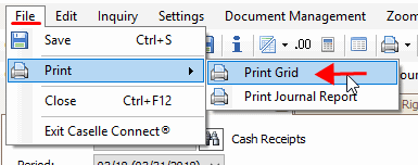 How do I print a journal entry?