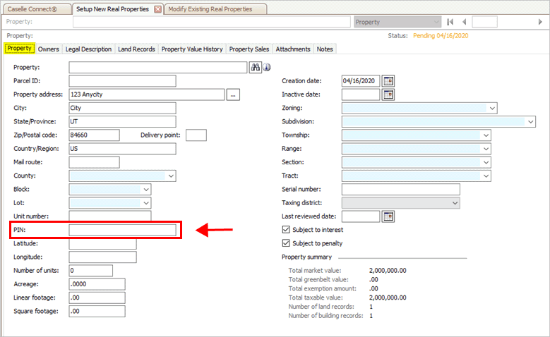 How do I update real property details?