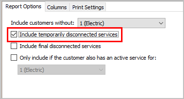 Service Exception Report