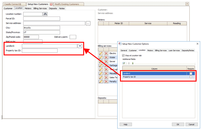 How do I add additional fields to the Setup New Customers form?
